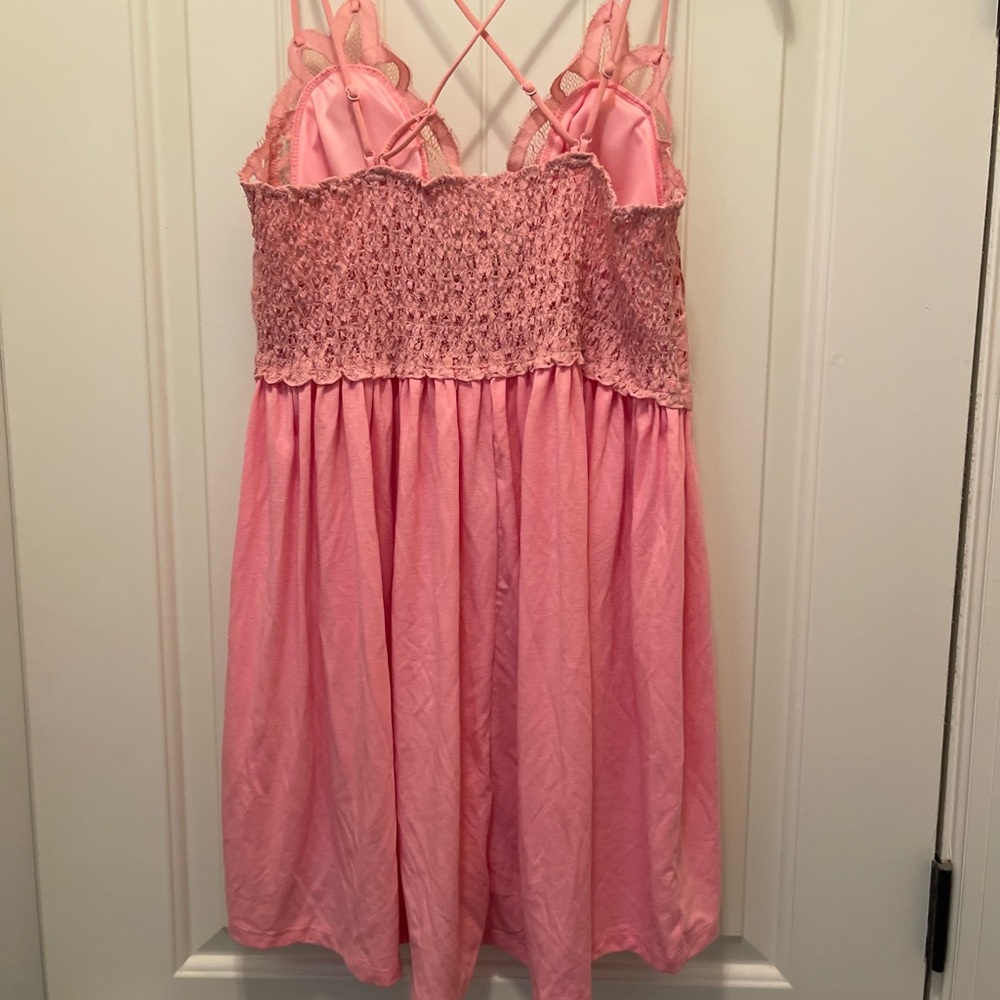 Zenana light pink lace bralette Tank